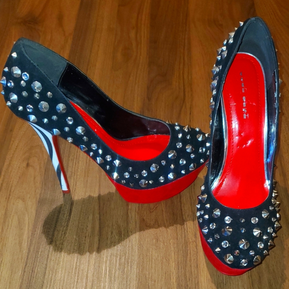 Jeweled Suede with ZEBRA Heel 👠